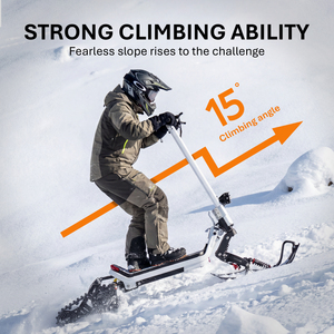 สกู๊ตเตอร์ไฟฟ้า HEZZO G63 SnowTrack 1500W แบตเตอรี่ลิเธียมถอดได้ มอเตอร์ไร้แปรงถ่าน วัสดุอลูมิเนียมอัลลอยด์ ระยะทางไกล ขับขี่ได้อย่างชาญฉลาด - Product Image 6