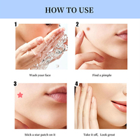 Patchs Hydrocolloïdes Anti-Acné en Forme d'Étoile Marque Blanche à l'Aloe Vera, Vitamine C, Acide Hyaluronique et Huile Réparatrice Hydratante – Contrôle du Sébum et Élimination de l'Acné