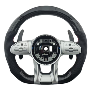 Volant de direction en cuir perforé en fibre de carbone de qualité supérieure pour Mercedes Benz W203 W204 W205, vente chaude - Product Image 1