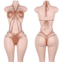Tenues de danse exotiques : Bodys scintillants à écailles de sirène, style bandage, pour boîte de nuit, pole dance, soirée, rave, festival, club