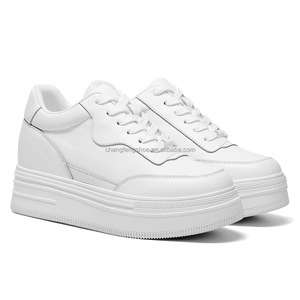 Nouveau cuir véritable femmes chaussures ascenseur unisex 36-46 plus taille conception de mode classique nu couleur hauteur augm - Product Image 2