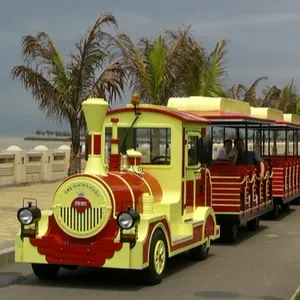 Super fun electric passenger trackless garden tourist train