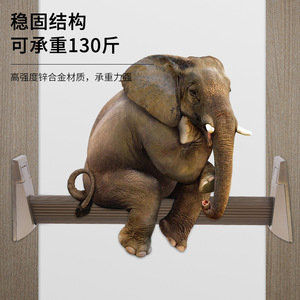 Clothing Seat Zinc Alloy Wall Mount Coat Rail <b>Bracket</b> For Wardrobe Walk In Closet Die Casting Non Detachable - Product Image 1