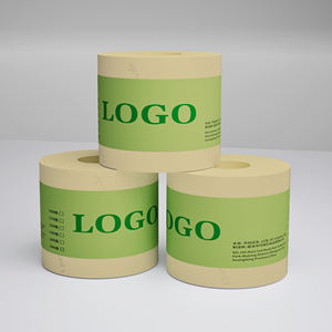 Rouleau de papier toilette géant écologique personnalisable en pâte de bambou originale 3 plis 2 plis Options doux soluble dans l'eau écologiquement - Product Image 1