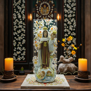 Estatua Religiosa Católica de la Virgen María y el Niño Jesús - Product Image 4