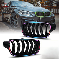 Pour BMW Série 3 F30 F31 2012-2018, feux de calandre LED RGB, 2012-2019, Plug and Play, style RGB, feux avant LED