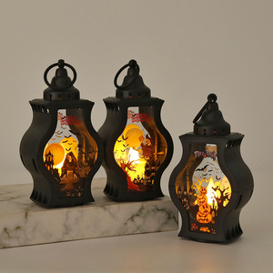 Lampes LED d'Halloween portables en forme de vase, style gothique incurvé, avec thème Grim Reaper, pour fêtes et événements - Product Image 2