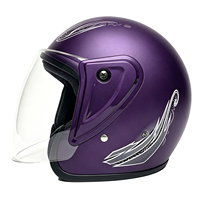 Casque de moto modulable certifié ECE à face ouverte, coque ABS, visière transparente, fermeture rapide, léger, pour Cruiser