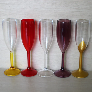 Tallo acrílico <span class=keywords><strong>Prosecco</strong></span> Flautas Vino de plástico y copas de champán para fiestas y eventos de bodas - Product Image 5