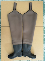 Nouvelles bottes de pêche unisexes en néoprène de 4 mm, imperméables, avec embout en acier, durables, antistatiques, pour homme
