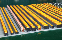 Gravité Flexible extensible télescopique manuel en aluminium mobile en plastique Skate Wheel Roller Conveyor