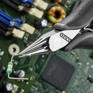 KNIPEX - 35 32 115 Pince électronique ESD tête ESD polie, poignées avec poignées multi-composants - Product Image 2