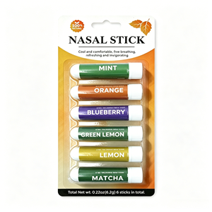Inhalador Nasal de Mentol, Aromaterapia Refrescante, Aroma Intenso, Alivia la Congestión Nasal, Anti Mareos, Portátil - Product Image 3