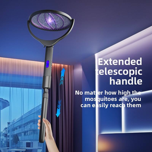 6 in 1 Retractable Mosquito Killer Swatter Racket Electric Fly Trap <b>Bug</b> Lamp Bat for Home House <b>Zapper</b> Insect Extendable Handle - Product Image 5