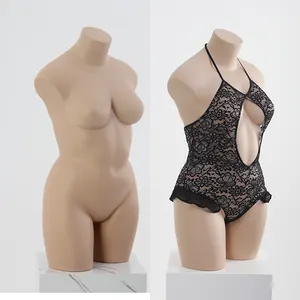 Nuevo Producto de la mitad superior del cuerpo sexy de fibra de vidrio de torso femenino maniquí