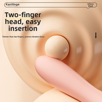 Vibrateur AV en silicone à double tête pour femmes avec vibration chauffante, rechargeable, bâton de massage, masturbateur, jouet sexuel pour adultes