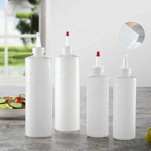 Bouteille de sauce de cuisine en PE de qualité alimentaire, compressible, avec bouchon compte-gouttes sérigraphié pour ketchup et assaisonnements – Vente en gros - Product Image 3