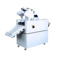 Machine à plastifier à haute vitesse A3 pour boîtes d'emballage et séparation de publicités, avec supports de film hydrauliques, plastifieuse à rouleaux chauds