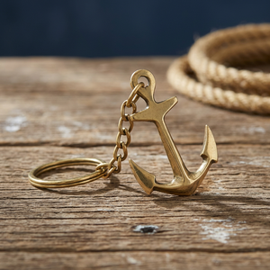 Metal Anchor Keychain Vintage Nautical Design Key Ring Durable Metal Pendant Handmade Maritime Key Holder Accessory - Product Image 3