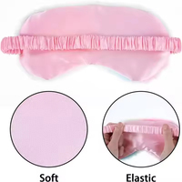 Masque pour les yeux en satin de soie de luxe OEKO-Tex100, 100% coton, sangle élastique, logo personnalisé, masque de sommeil de luxe