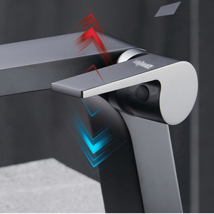 <span class=keywords><strong>Robinet</strong></span> de lavabo cascade contemporain avec poignée unique et large courant <span class=keywords><strong>d</strong></span>'<span class=keywords><strong>eau</strong></span> pour salles de bains de luxe - Product Image 4