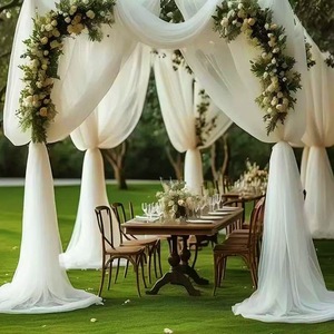 Mesh Table Runner Curtain American Net Lawn Wedding Arch Decoration Tulle Birthday Party <strong>Background</strong> Chiffon Fabric None - Product Image 6