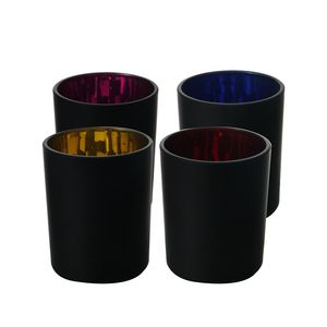 Bougie de peinture en aérosol noir tasse vide rétro bricolage chandelier tasse d'aromathérapie en verre fait <span class=keywords><strong>maison</strong></span> ornements de chandelier romantique - Product Image 2