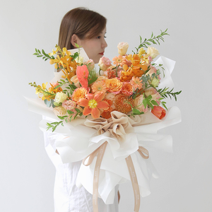 Macaron Sugar Paper Pure Color Oya Papier verdickt wasserdichtes Blumen papier Flower Shop Bouquet Wrapping - Product Image 5