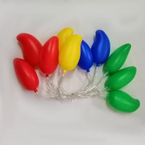 屋外の庭の装飾のためのLEDフルーツライトストリング暖かい白いクリスマスの特徴マンゴーアップルストリートグリーンベルトツリーデコレーション - Product Image 5