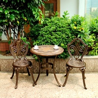 Tables d'extérieur en métal pour jardin, balcon, Patio