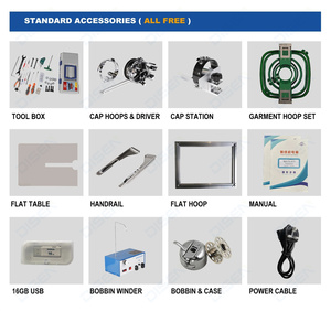 Máquina automática de bordado plano industrial de 2 cabezales, operación computarizada con un solo motor para uso doméstico, tiendas de impresión al por menor - Product Image 5