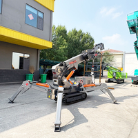 Grue araignée Tonlita utilisée dans les espaces restreints, mini-grue sur chenilles, capacité de levage de 3 tonnes, 5 tonnes, 8 tonnes, grue araignée pliable, flèche télescopique, prix avantageux