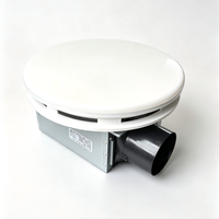 Ventilador de Techo Redondo Inteligente para Baño con Luz LED RGB, Altavoz Bluetooth, Sensor de Humedad, Ventilador de Extracción, Directo de Fábrica, OEM