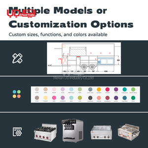New Style Mobile Bar Food Cart <strong>Ice</strong> <strong>Cream</strong> Fast Food <strong>Trailer</strong> Mobile Stainless Steel Caravan Fast Food Truck For <strong>Sale</strong> UK - Product Image 5