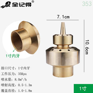 Double-Layer Flower Column Sprinkler Multi-Layer Nozzles for Water Feature Pools 1 Inch 1.5 Inch for Courtyard Rockery <b>Fountain</b> - Product Image 2