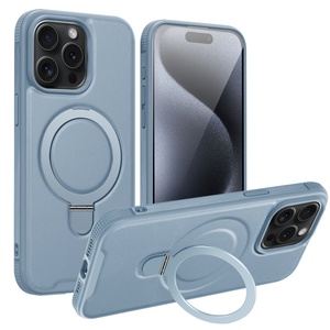 Funda de Lujo para Teléfono Móvil 15 14 13 12 11 Pro Max con Anillo de Soporte y Succión Magnética para la Serie Phone 15 14, Venta al por Mayor - Product Image 1