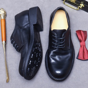 Zapatos de Hombre de Lujo Ligero, Hechos a Mano con Suela de Goma Genuina y Construcción Goodyear Welted, Estilo Británico, Punta Redonda, Sin Cordones, Cosidos, para Otoño - Product Image 3