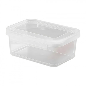 Food Storage Container Rectangular Transparent Clip-On Lid Large Capacity Moisture Proof For Grain Storage - Product Image 1