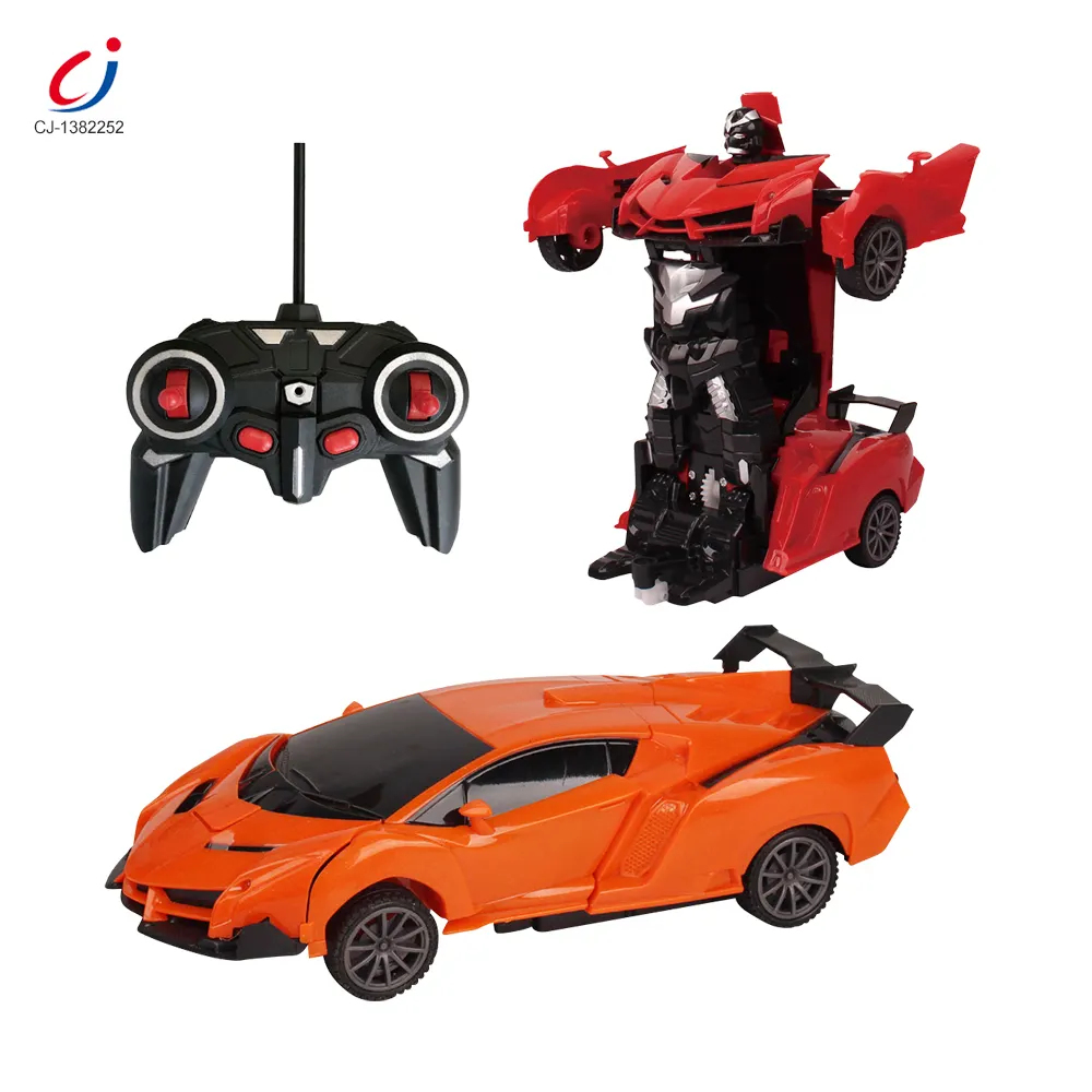 Chengji juguetes Quà Tặng 5ch 1:16 trẻ em Đồ chơi điều khiển từ xa xe có thể thay đổi một nút biến dạng robot điều khiển từ xa Xe đồ chơi