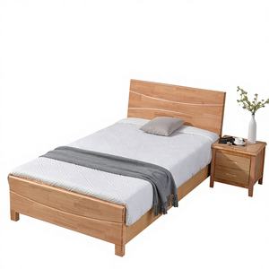 Muebles para el Hogar, Apartamento Pequeño, Hotel, Juego de Dormitorio Infantil, Cama de Madera de Malasia, Cama de Hotel, Cama Individual con Mesita de Noche para Niños y Adultos - Product Image 3