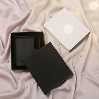 Boîte cadeau rigide noire, emballage haut de gamme pour cadeau de luxe, robuste, finition lisse, personnalisable, légère, portable