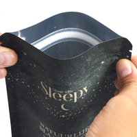 Sachets Mylar Personnalisés à Impression Couleur Intégrale, Film Doux au Toucher, avec Fermeture Velcro Refermable pour Capsules de Sommeil