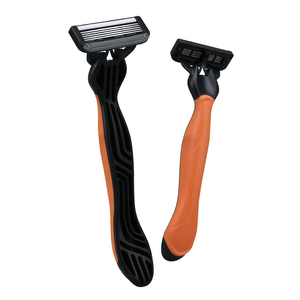 MaxFresh Rasoir à 5 lames Tête pivotante en acier inoxydable à dos ouvert avec bande lubrifiante Facile à rincer Lot de 2 pièces - Product Image 5