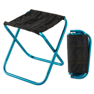 Tabouret de pique-nique pliable portable en aluminium pour l'extérieur, mini chaise de pêche avec rangement, mobilier ultraléger - Product Image 1