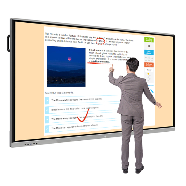 Touch Screen Interactive Board Lcd Display Electrical Touch Board Interactive Screen