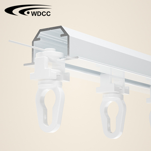 Ceiling Ripple <strong>Rails</strong> Accessories Fold Tape Aluminum Glide Track and Wavy Manual Wave Tracks Rod Curtain <strong>Rail</strong> - Product Image 4