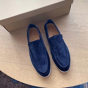 Chaussures décontractées montantes en peau de mouton style coréen pour homme, mocassins paresseux et confortables en caoutchouc, fausse fourrure, idéales pour l'été - Product Image 2