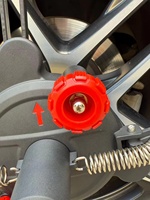 Serrure de roue de voiture en acier Parking Garage Pince de verrouillage de pneu Ventouse 4 points Pinces de roue tenant le type de jante pour l'alignement des roues