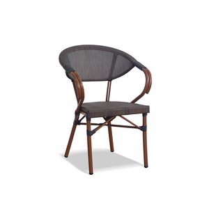 Ensemble de salle à manger bistro moderne en or pour l'extérieur chaise de patio en <span class=keywords><strong>bambou</strong></span> avec <span class=keywords><strong>balcon</strong></span> horeca en métal pour restaurants cafés et halls - Product Image 4