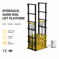 Plateforme élévatrice hydraulique industrielle personnalisée, élévateur vertical de marchandises pour atelier et entrepôt